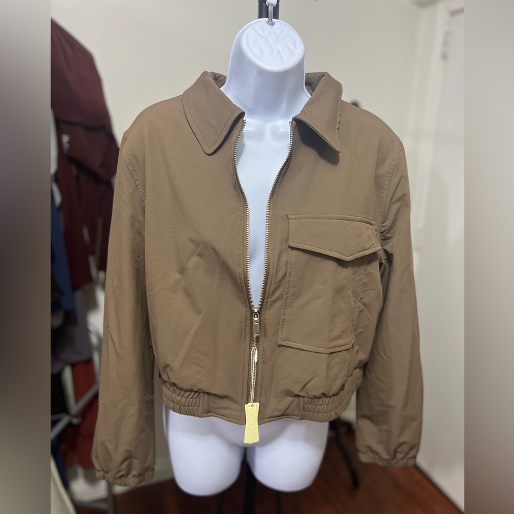 OGL Waterproof Collared Cropped Jacket - Picture 2 of 5